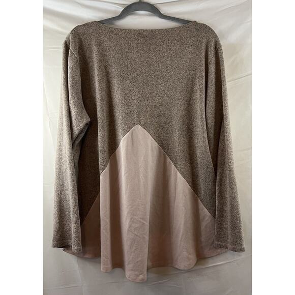 SJS Women's Pink Long Sleeve Blouse - Size 2X - Excellent! - Picture 4 of 4